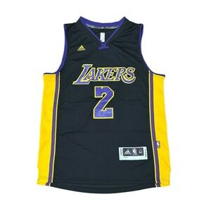 Lakers‎ Lonzo Ball #2 Swingman Adidas Jersey Black Hollywood Nights Edition M